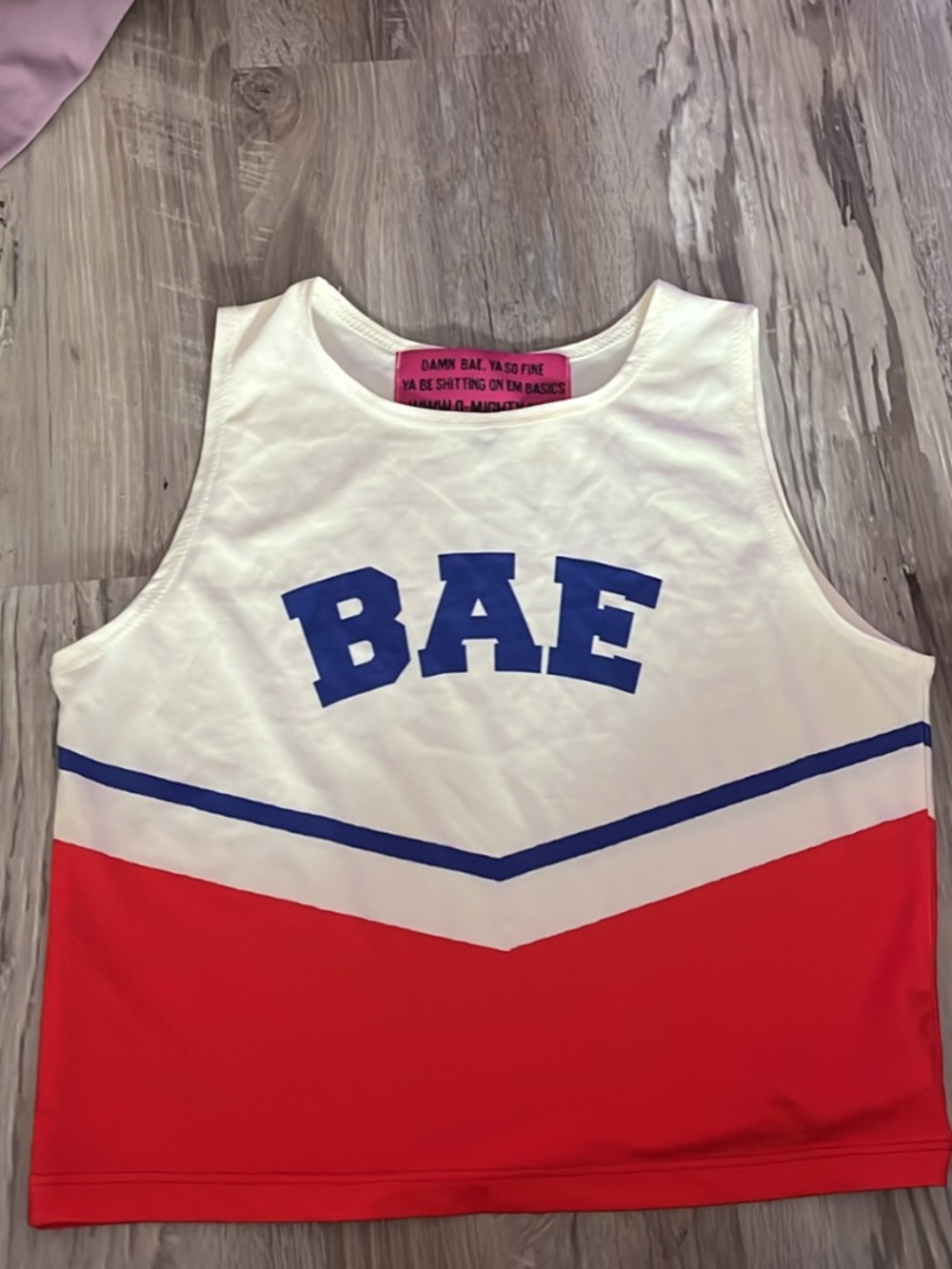 OMighty Bae Cheer top